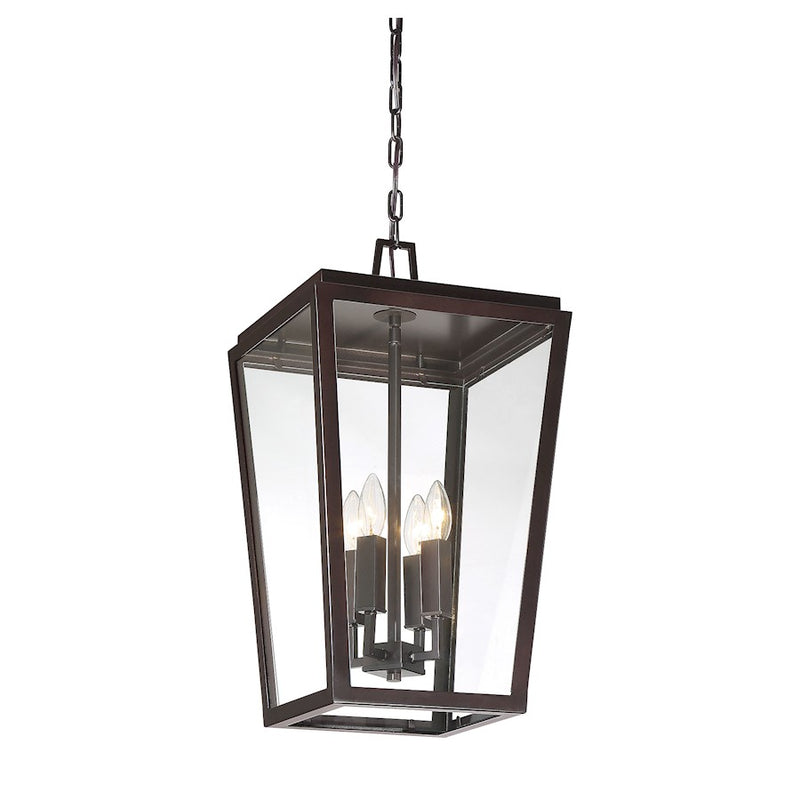 Savoy House Milton 4-Light Outdoor Hanging Lantern, English Bronze