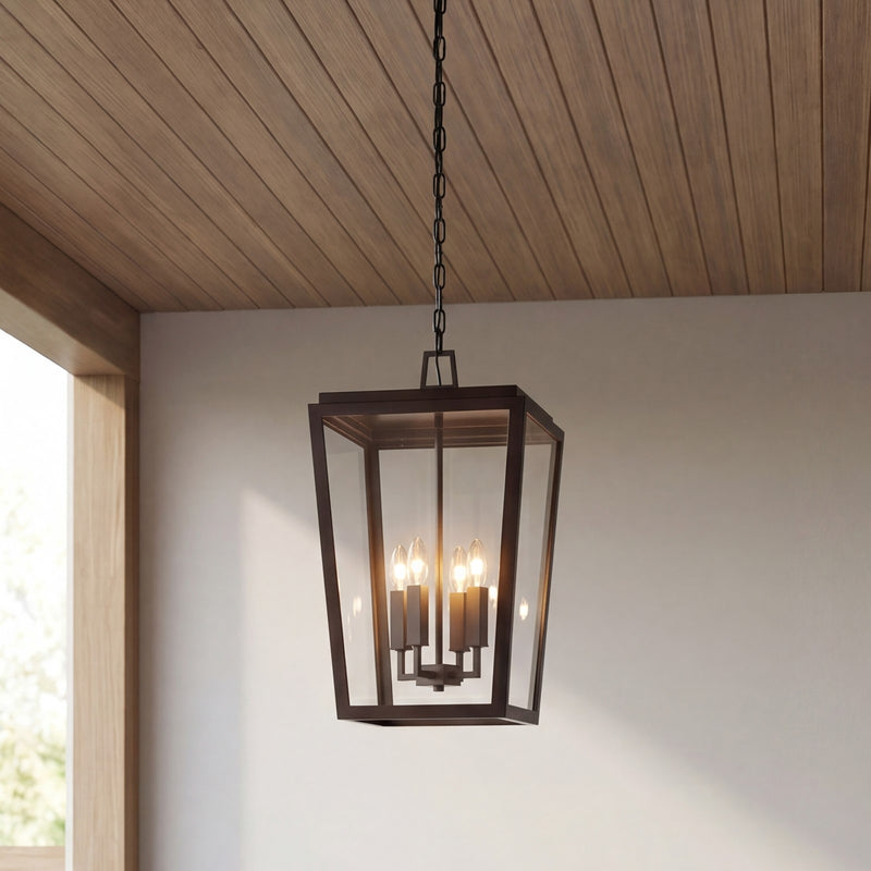 Savoy House Milton 4-Light Outdoor Hanging Lantern, English Bronze