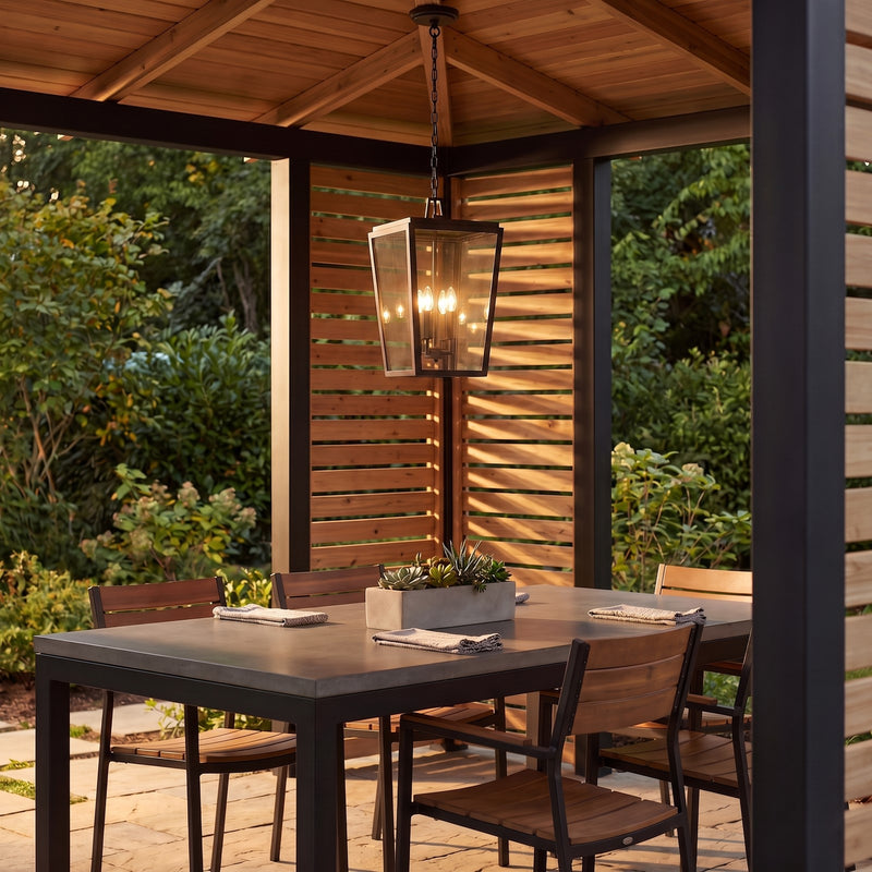 Savoy House Milton 4-Light Outdoor Hanging Lantern, English Bronze