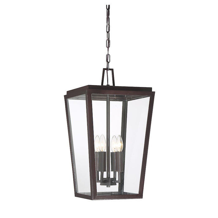 Savoy House Milton 4-Light Outdoor Hanging Lantern, English Bronze