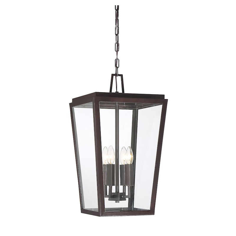Savoy House Milton 4-Light Outdoor Hanging Lantern, English Bronze