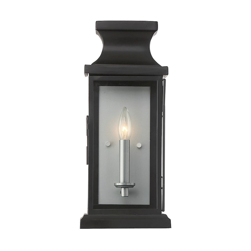 Savoy House Brooke 1-Light Outdoor Wall Lantern, Matte Black