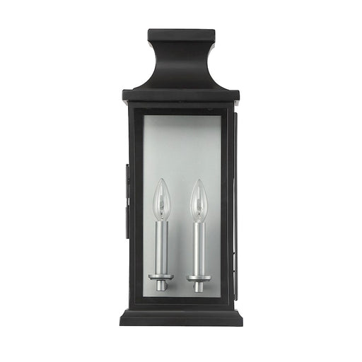 Savoy House Brooke 2-Light Outdoor Wall Lantern, Matte Black