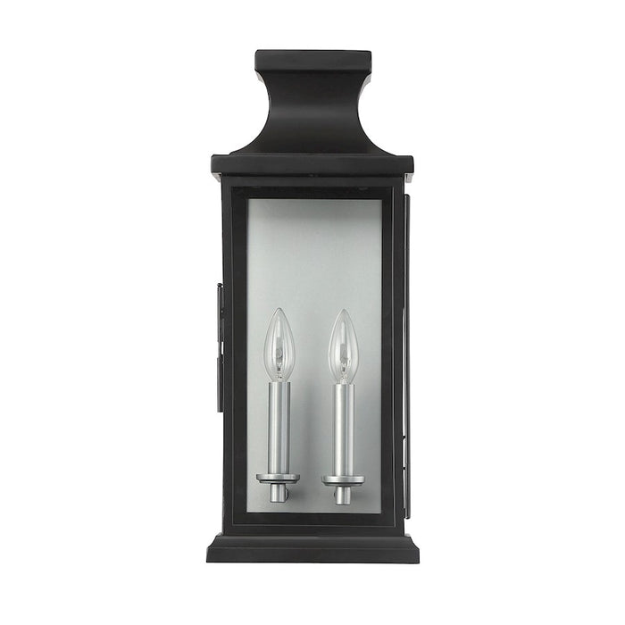 Savoy House Brooke 2-Light Outdoor Wall Lantern, Matte Black