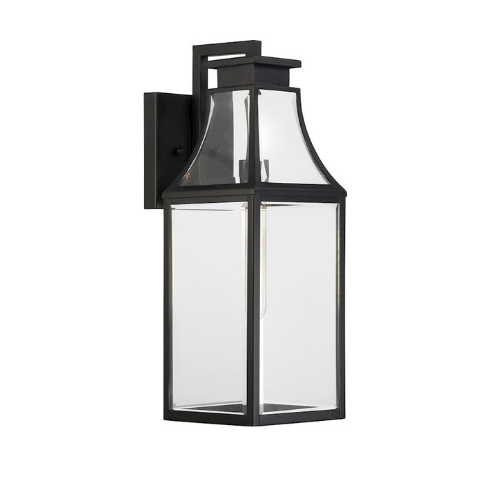 Savoy House Emery 1Lt 20" Outdoor Wall Lantern, Black/Clear Beveled