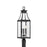 Savoy House Emery 3Lt Outdoor Post Lantern, Matte Black/Clear Beveled - 5-609-BK