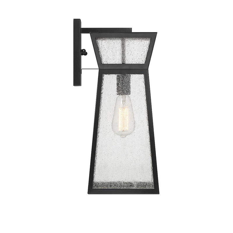 Savoy House Millford 1-Light 19" Outdoor Wall Lantern, Matte Black