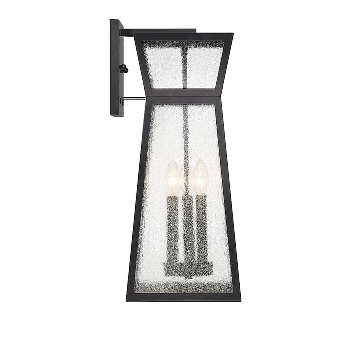 Savoy House Millford 3-Light Outdoor Wall Lantern, Matte Black