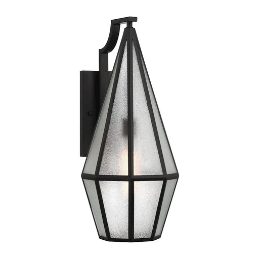 Savoy House Peninsula 1 Light 24" Outdoor Wall Lantern, Black/Art - 5-705-BK