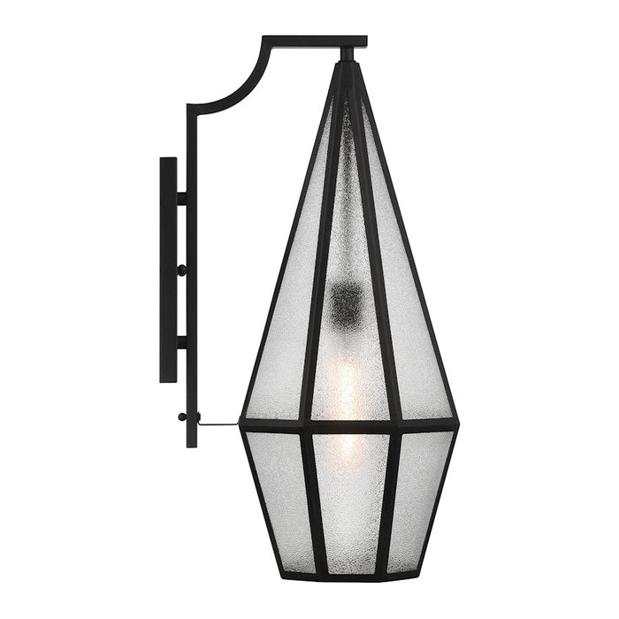 Savoy House Peninsula 1 Light 24" Outdoor Wall Lantern, Black/Art