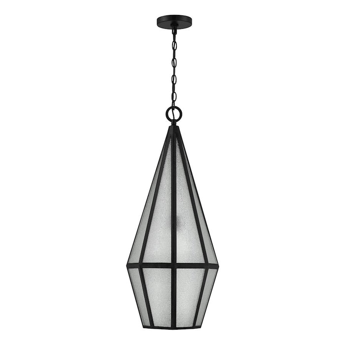 Savoy House Peninsula 1 Light Outdoor Hanging Lantern, Black/Art