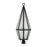 Savoy House Peninsula 1 Light Outdoor Post Lantern, Matte Black/Art