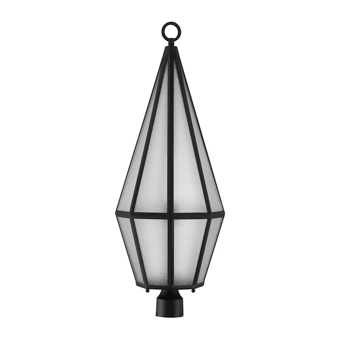 Savoy House Peninsula 1 Light Outdoor Post Lantern, Matte Black/Art