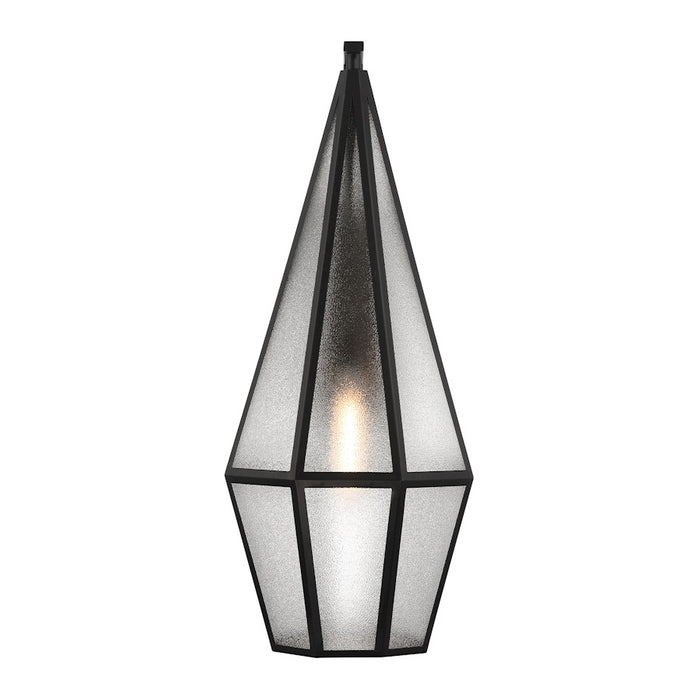 Savoy House Peninsula 1 Light 30" Outdoor Wall Lantern, Black/Art