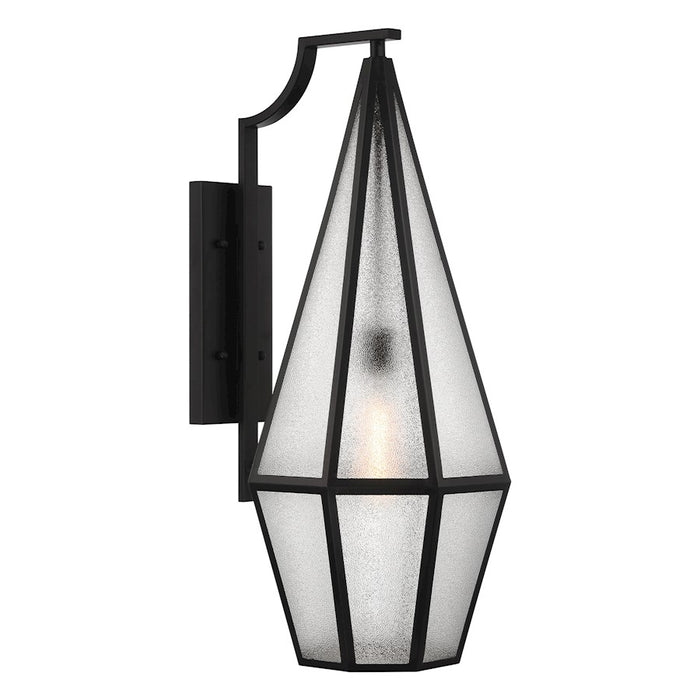 Savoy House Peninsula 1 Light 30" Outdoor Wall Lantern, Black/Art