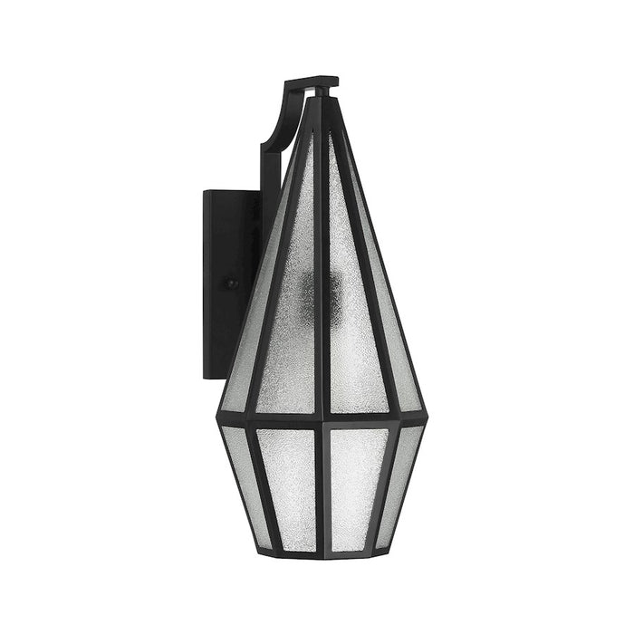 Savoy House Peninsula 1 Light 18" Outdoor Wall Lantern, Black/Art