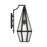 Savoy House Peninsula 1 Light 18" Outdoor Wall Lantern, Black/Art