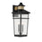 Savoy House Kingsley 3Lt Outdoor Wall Lantern, Black/Brass