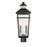 Savoy House Kingsley 2Lt Outdoor Post Lantern, Black/Brass