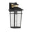 Savoy House Kingsley 1Lt Outdoor Wall Lantern, Black/Brass