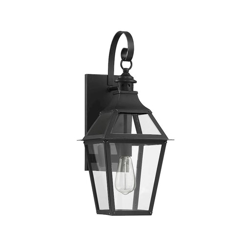 Savoy House Jackson 1 Light Outdoor Sconce, Black/Gold