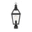 Savoy House Jackson 1 Light Outdoor Post Lantern, Black/Gold