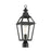 Savoy House Jackson 1 Light Outdoor Post Lantern, Black/Gold
