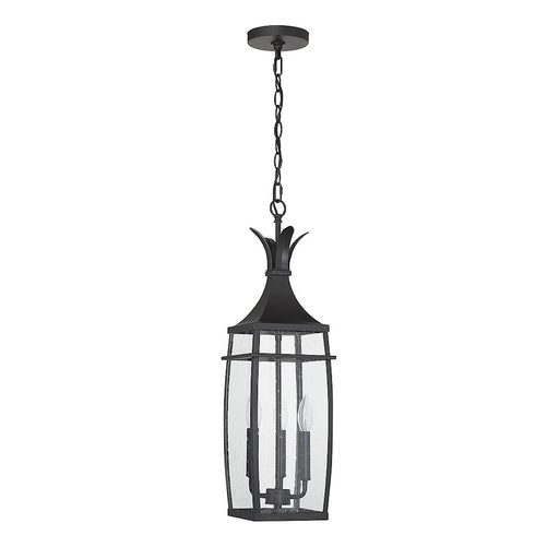Savoy House Montpelier 3-Light Outdoor Hanging Lantern, Matte Black