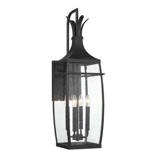 Savoy House Montpelier 4-Light Outdoor Wall Lantern, Matte Black - 5-764-BK