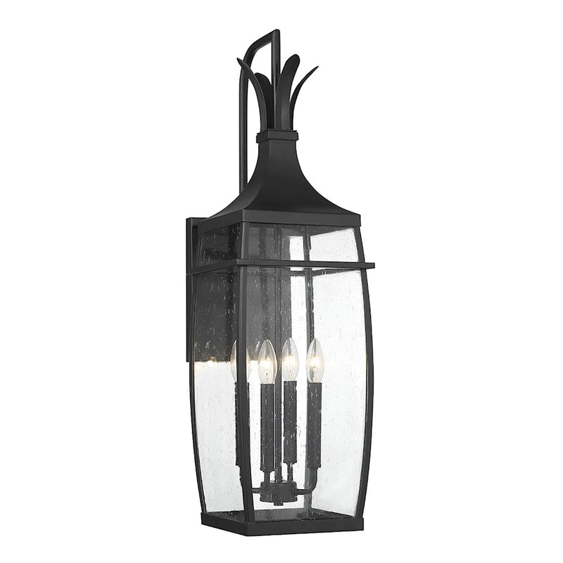 Savoy House Montpelier 1-Light Outdoor Wall Lantern, Matte Black - 5-768-BK