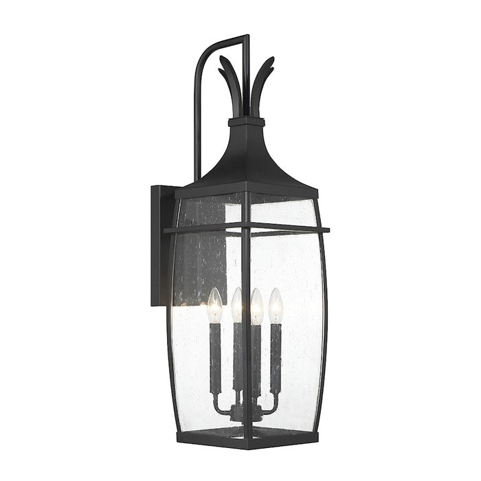 Savoy House Montpelier 4-Light Outdoor Wall Lantern, Matte Black