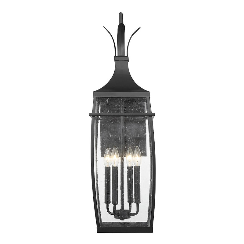 Savoy House Montpelier 1-Light Outdoor Wall Lantern, Matte Black - 5-768-BK