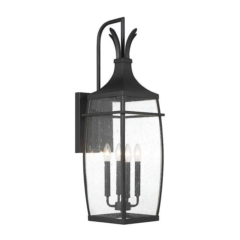 Savoy House Montpelier 1-Light Outdoor Wall Lantern, Matte Black - 5-768-BK