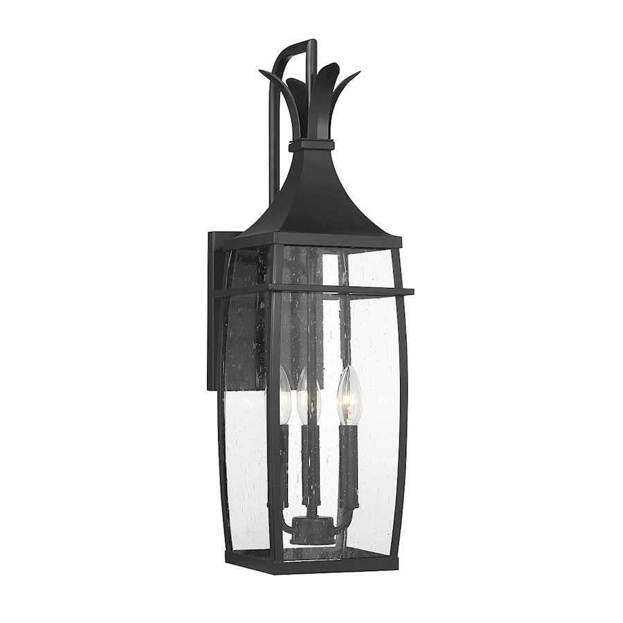 Savoy House Montpelier 3-Light Outdoor Wall Lantern, Matte Black - 5-765-BK