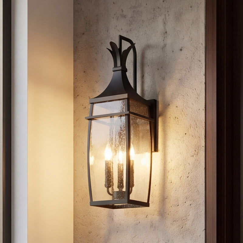 Savoy House Montpelier 1-Light Outdoor Wall Lantern, Matte Black - 5-768-BK