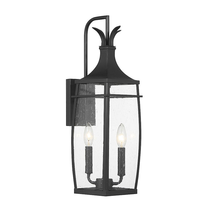 Savoy House Montpelier 2-Light Outdoor Wall Lantern, Matte Black