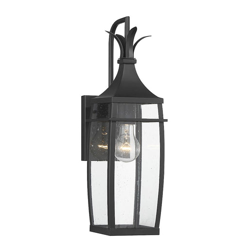 Savoy House Montpelier 1-Light Outdoor Wall Lantern, Matte Black - 5-768-BK