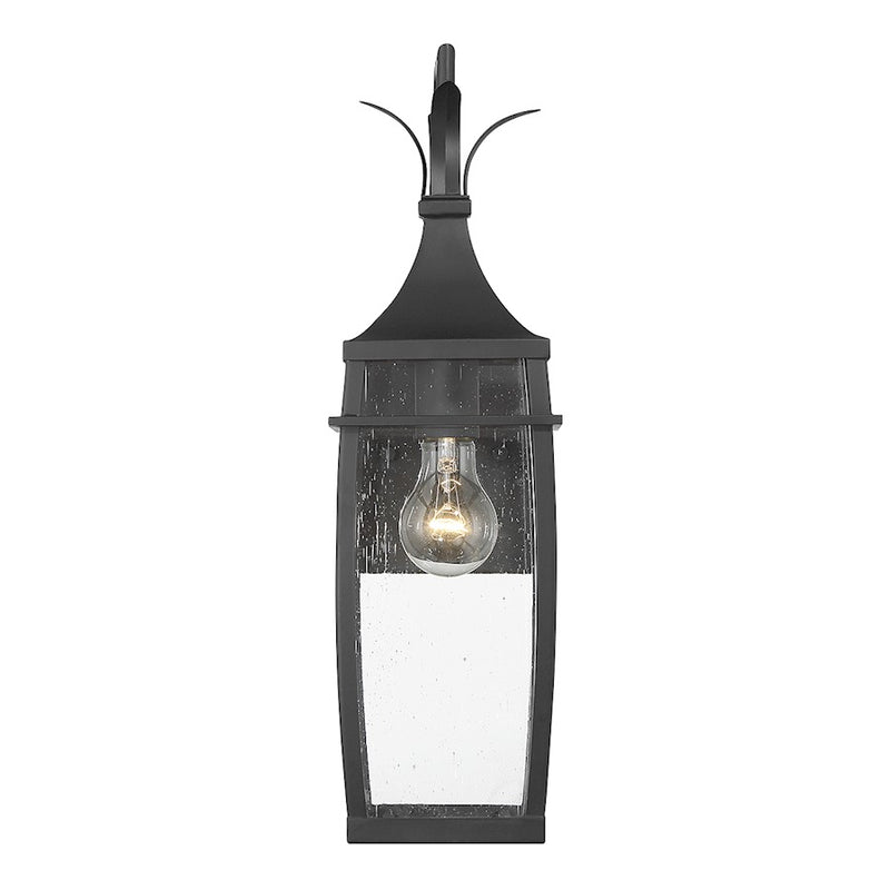 Savoy House Montpelier 1-Light Outdoor Wall Lantern, Matte Black - 5-768-BK