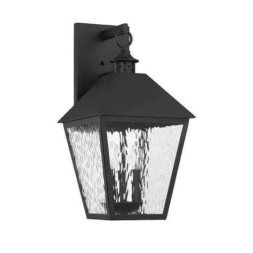 Savoy House Harrison 3 Light Outdoor Sconce, Matte Black