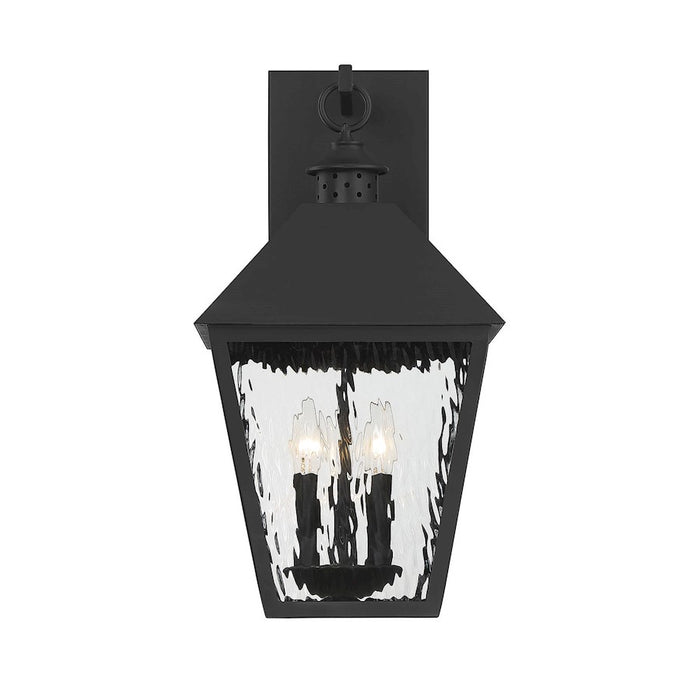 Savoy House Harrison 3 Light Outdoor Sconce, Matte Black