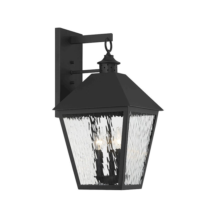 Savoy House Harrison 3 Light Outdoor Sconce, Matte Black