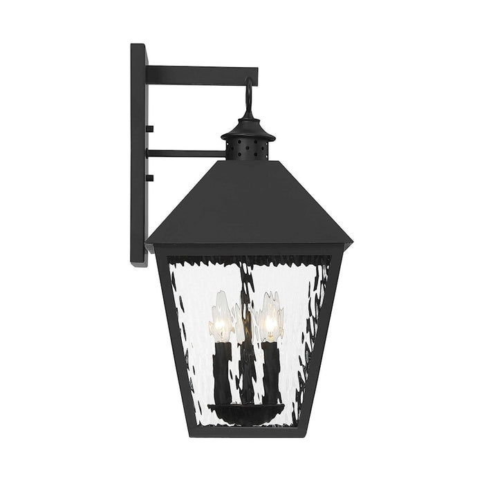 Savoy House Harrison 3 Light Outdoor Sconce, Matte Black
