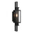 Savoy House Ascott 1 Light Outdoor Wall Lantern, Black/Clear Seeded - 5-825-BK