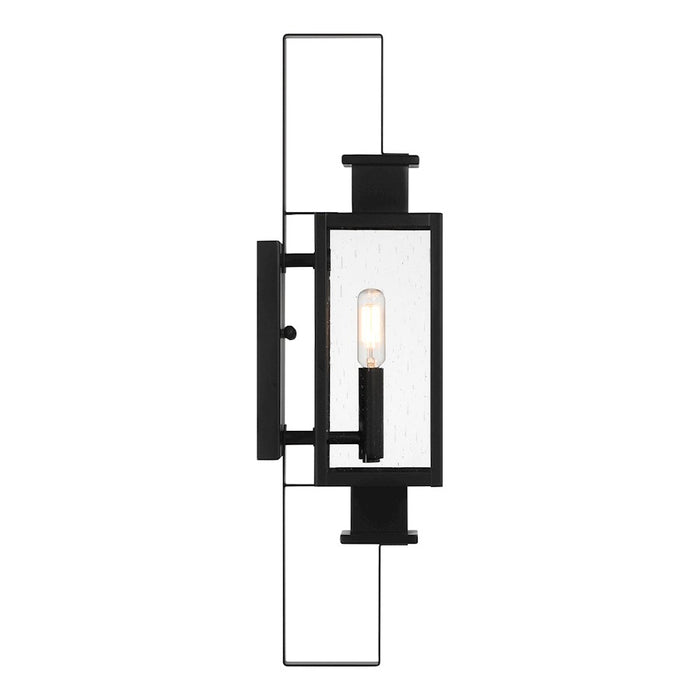 Savoy House Ascott 1-Light Outdoor Wall Lantern, Matte Black