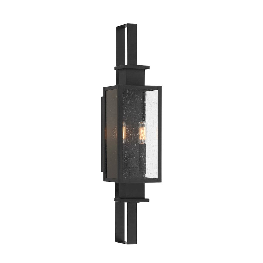 Savoy House Ascott 2-Light Outdoor Wall Lantern, Matte Black - 5-826-BK