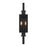 Savoy House Ascott 2 Light Outdoor Wall Lantern, Black/Clear Seeded