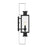 Savoy House Ascott 2 Light Outdoor Wall Lantern, Black/Clear Seeded