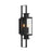 Savoy House Ascott 3 Light Outdoor Wall Lantern, Black/Clear Seeded