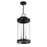 Savoy House Englewood 3 Light Outdoor Hanging Lantern, Black/Clear