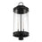 Savoy House Englewood 3 Light Outdoor Post Lantern, Black/Clear